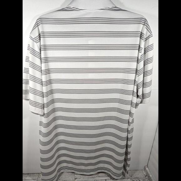 Nike Golf Performance Polo Men's Size XL White Black Stripe Embroidered Swoosh - Picture 5 of 5
